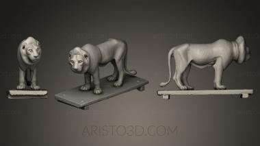 Figurines lions tigers sphinxes (STKL_0113) 3D model for CNC machine